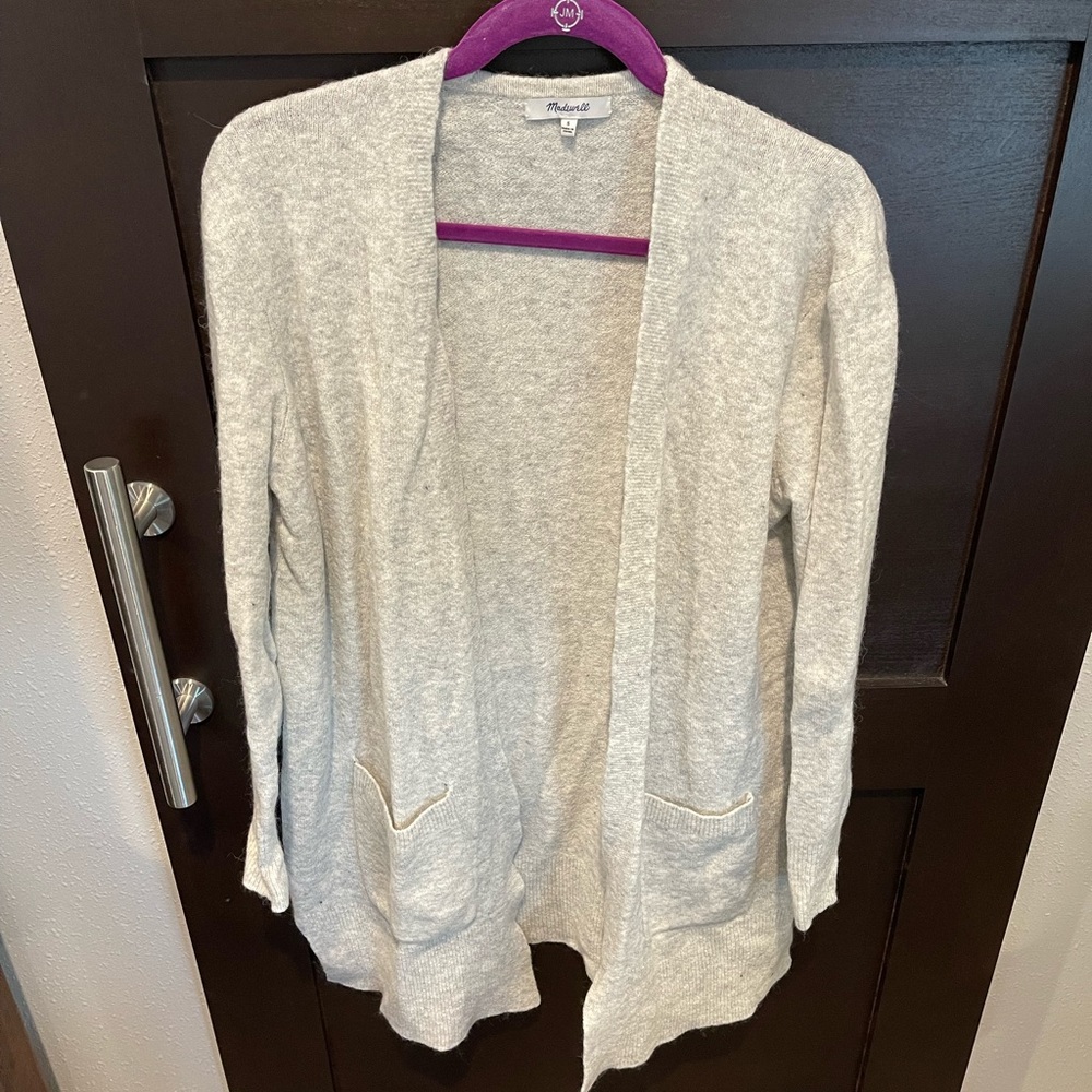 Madewell gray cardigan